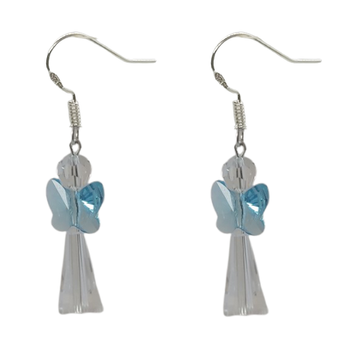 Angel Earrings - Blue