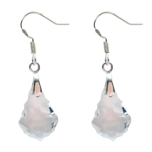 Baroque Earrings - Crystal
