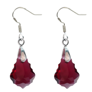 Baroque Earrings - Ruby