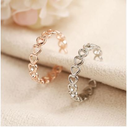 Chain of Hearts Ring