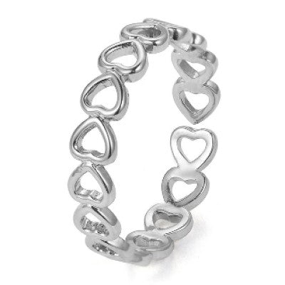 Chain of Hearts Ring