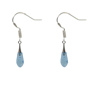 Tear Drop 21mm Earrings - Aquamarine