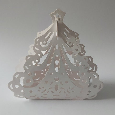 Christmas Tree Box - White