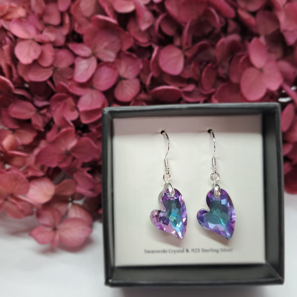 Crystal Heart Earrings