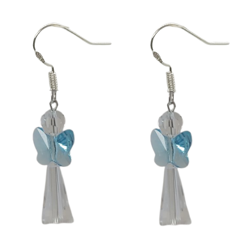 Angel Earrings - Blue