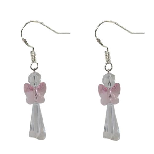Angel Earrings - Pink