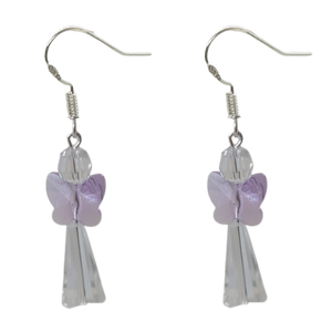 Angel Earrings - Purple