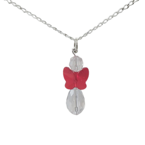 Angel Round Pendant - Red