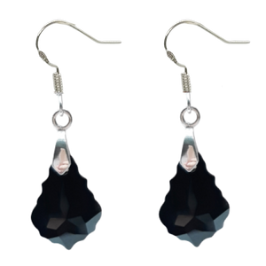 Baroque Earrings - Jet
