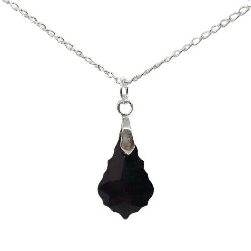 Baroque Pendant - Jet