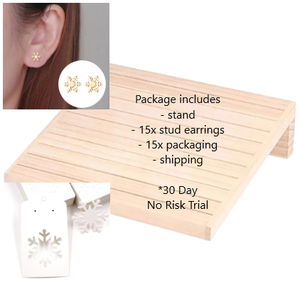 Bundle 11 - Christmas Stud Earrings (15 pairs)