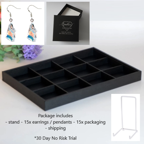 Bundle 8 - Crystal Earrings (15 pairs)