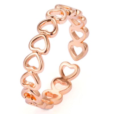 Chain of Hearts Ring