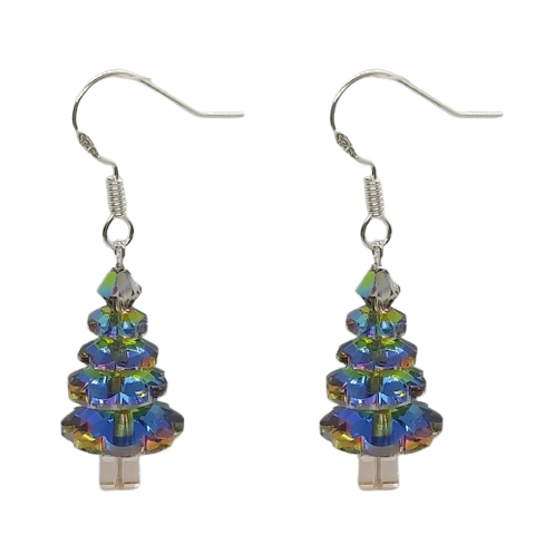 Christmas Tree Earrings - Multi