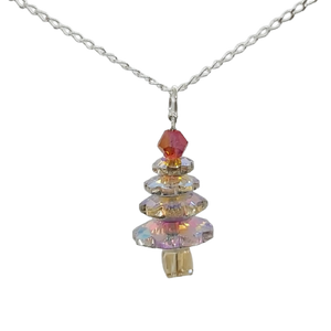 Christmas Tree Pendant - Crystal AB