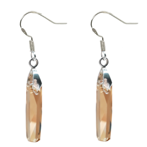 Column Earrings - Golden Shadow