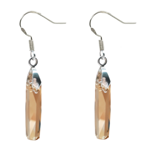 Column Earrings - Golden Shadow