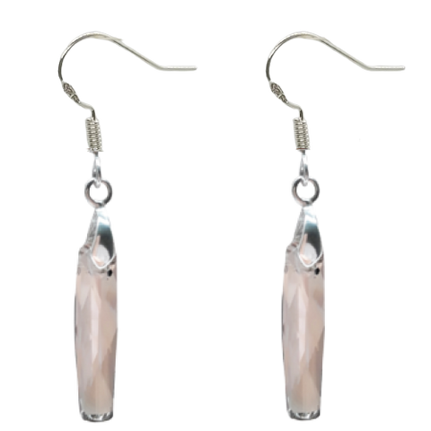 Column Earrings - Silver Shade