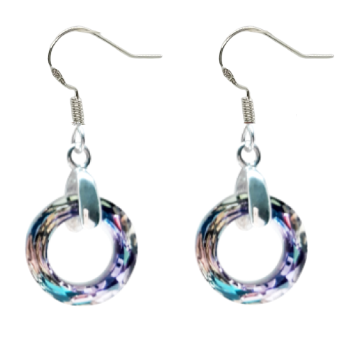 Cosmic Circle Earrings - Vitrail Light