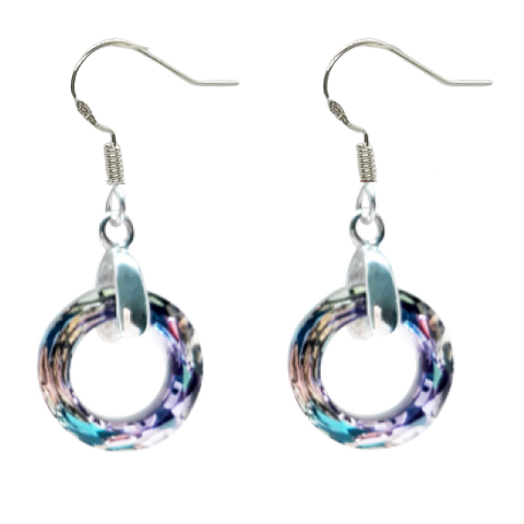 Cosmic Circle Earrings - Vitrail Light