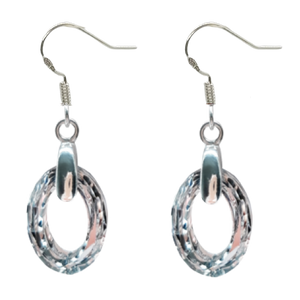 Cosmic Oval Earrings - Crystal CAL