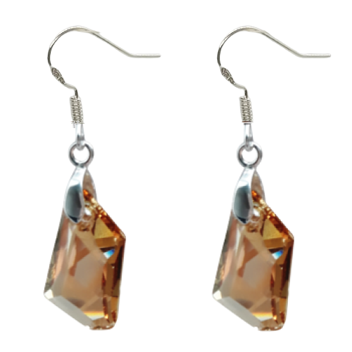 De Art Earrings - Golden Shadow