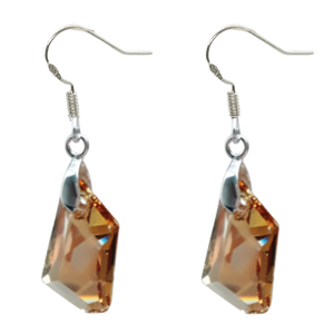 De Art Earrings - Golden Shadow