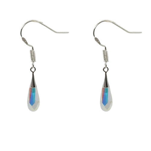 Tear Drop 21mm Earrings - Crystal AB