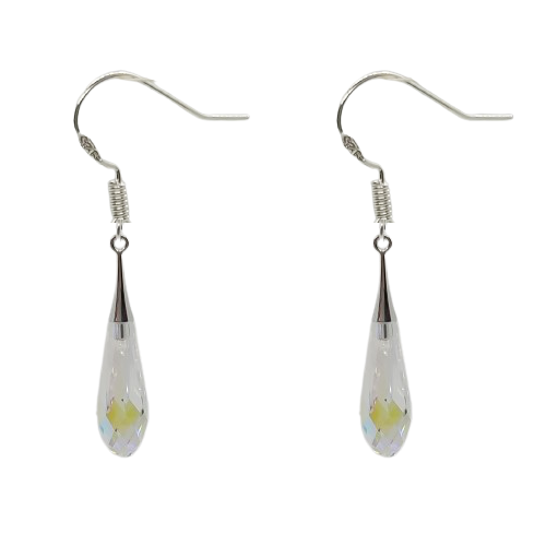 Tear Drop 31mm Earrings - Crystal AB