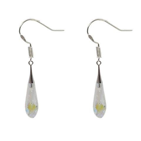 Tear Drop 31mm Earrings - Crystal AB