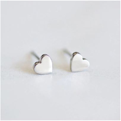 Heart Stud Earrings