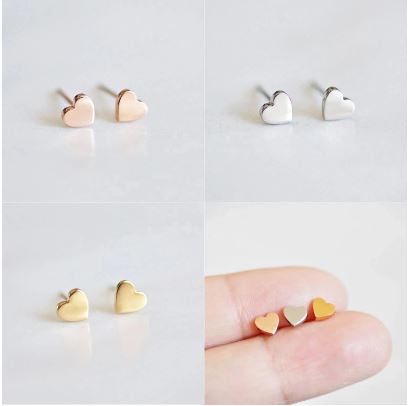 Heart Stud Earrings
