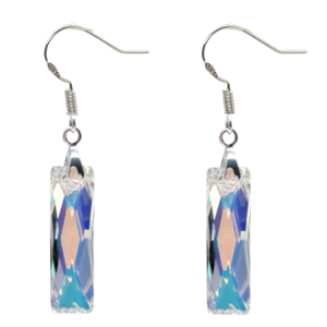 Queen Baguette Earrings - Crystal AB