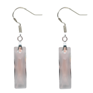 Queen Baguette Earrings - Crystal