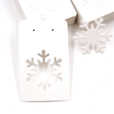 Snowflake Hangsell Card