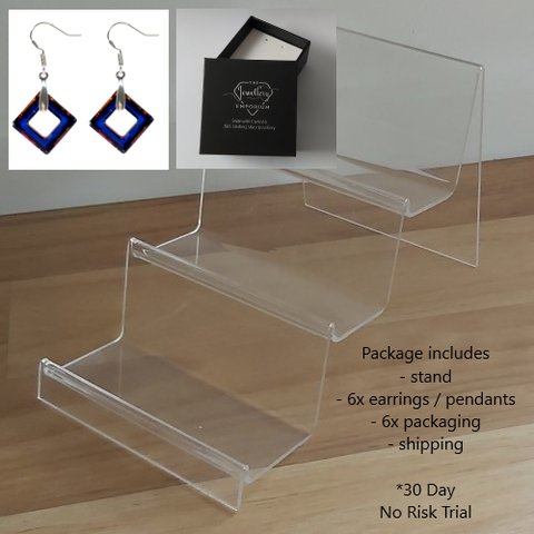 Bundle 4 - Crystal Earrings (6 pairs)