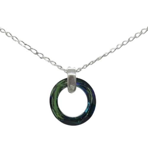 Cosmic Circle Pendant - Bermuda Blue