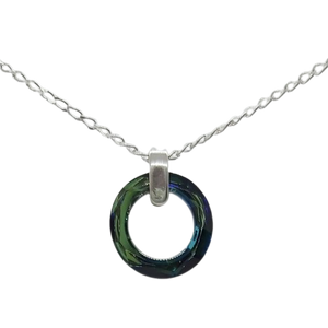 Cosmic Circle Pendant - Bermuda Blue
