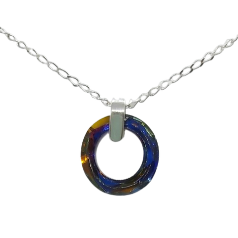 Cosmic Circle Pendant - Volcano