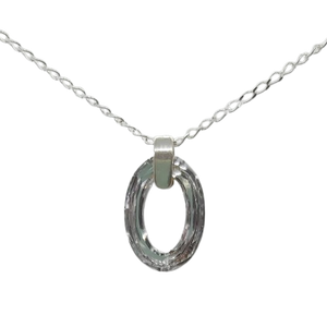 Cosmic Oval Pendant - Crystal CAL