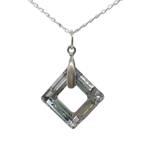 Cosmic Square Pendant - Crystal CAL