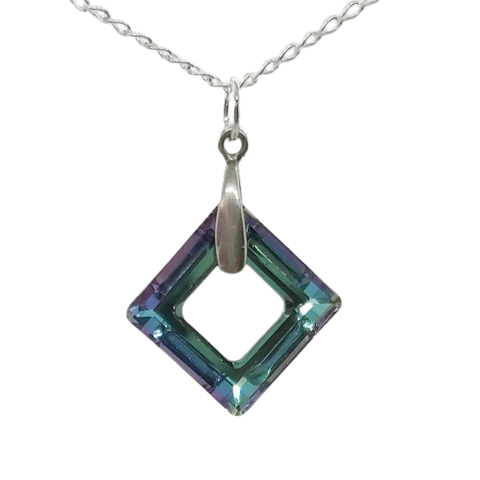 Cosmic Square Pendant - Vitrail Light