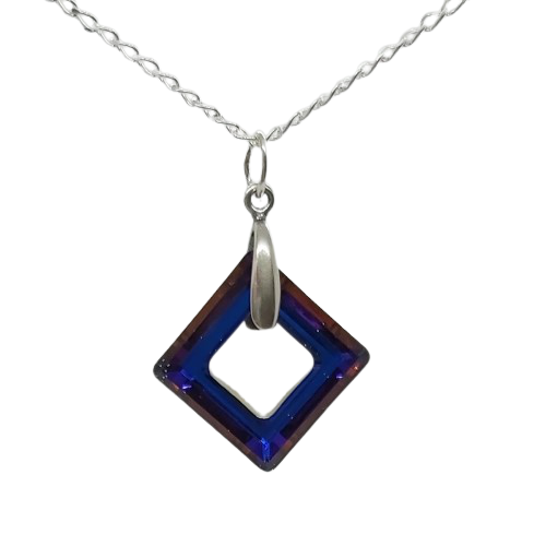 Cosmic Square Pendant - Volcano