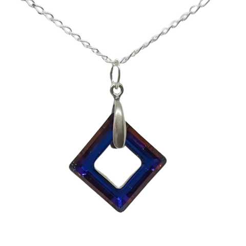 Cosmic Square Pendant - Volcano