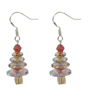 Christmas Tree Earrings - Crystal AB