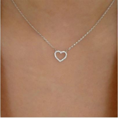Open Heart Necklace