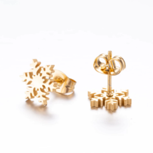 Snowflake Earrings - Silver
